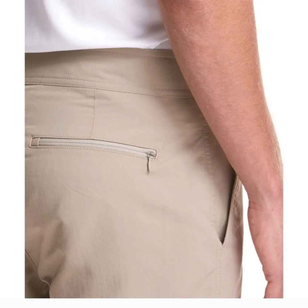 Vineyard Vines Men's Tan and Gray Swim Shorts